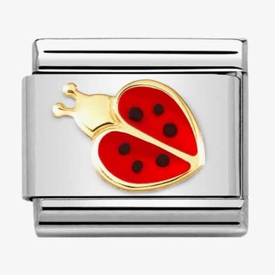 CLASSIC Composable Red & Black Enamel Ladybug Charm