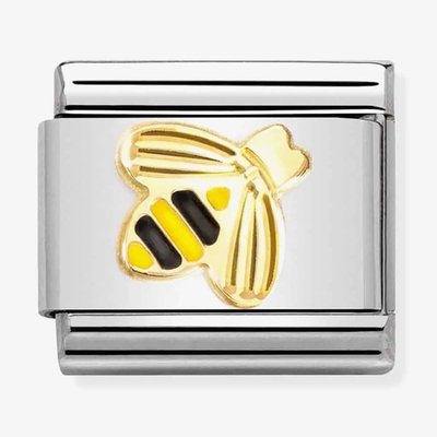 CLASSIC Composable Gold Coated Enamel Bee Charm