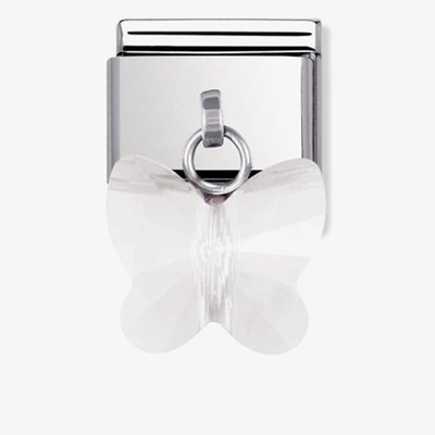 CLASSIC White Butterfly Charm