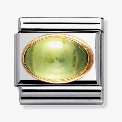 CLASSIC Gold Semi Precious Peridot Charm