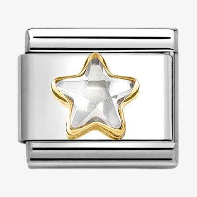 CLASSIC Gold Cubic Zirconia Star Charm
