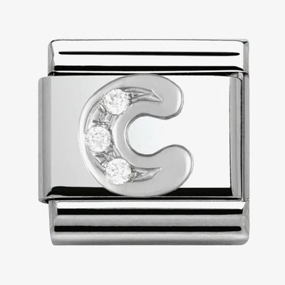CLASSIC Silvershine Letter C Charm