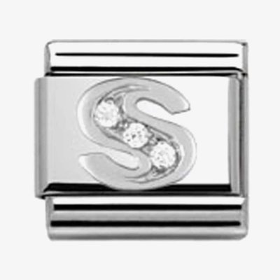 CLASSIC Silvershine Letter S Charm