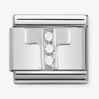 CLASSIC Silvershine Letter T Charm