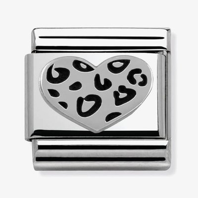 CLASSIC Silvershine Valentine Leopard Heart