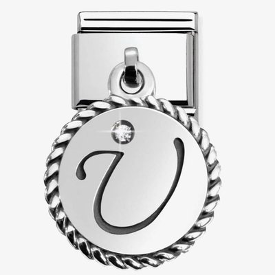 CLASSIC Silvershine Alphabet Letters U Charm