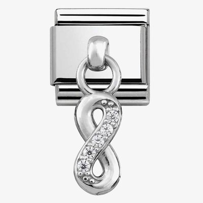 CLASSIC Silvershine Cubic Zirconia Infinity Charm