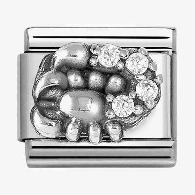 Silvershine Sterling Silver Cubic Zirconia Scorpio Charm