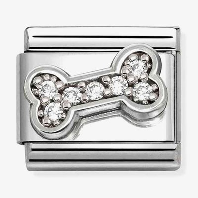 Nomination Composable Classic Cubic Zirconia Bone Charm 330304/52