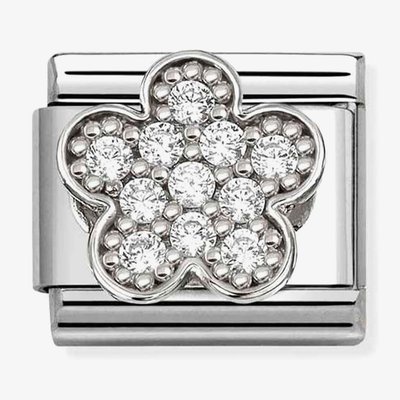 Nomination Composable Classic Cubic Zirconia Flower Charm 330322/31