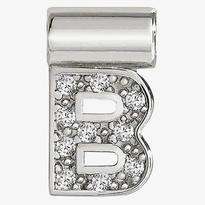 Nomination SeiMia Silver Cubic Zirconia Letter B Pendant 147115/002
