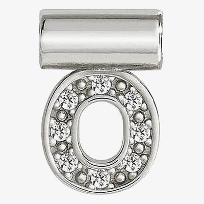 Nomination SeiMia Silver Cubic Zirconia Letter O Pendant 147115/015