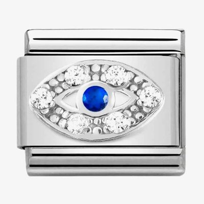 CLASSIC Composable Spirituality Blue & White Eye Charm