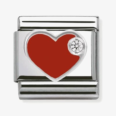 CLASSIC Silvershine Red Love Heart Charm