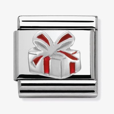 CLASSIC Silvershine Christmas Red Present Charm