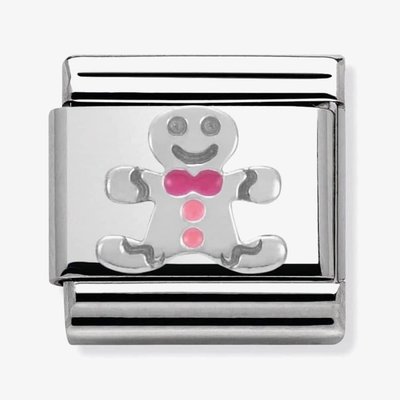 CLASSIC Silvershine Christmas Gingerbread Man Charm