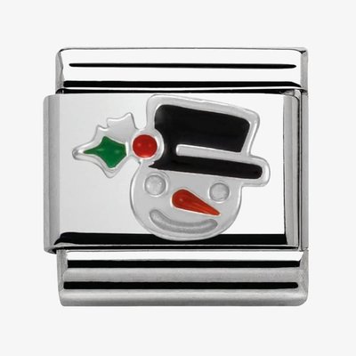 CLASSIC Silvershine Christmas Snowman Charm