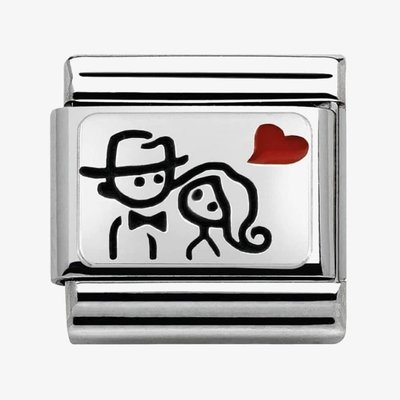 CLASSIC Silvershine Couples Love Charm