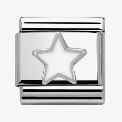 CLASSIC Silvershine Symbols White Star Charm