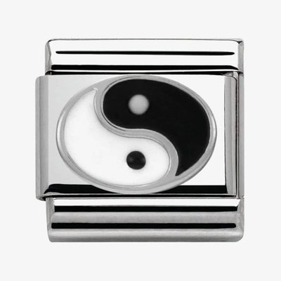 CLASSIC Silvershine Symbols Yin Yang Charm