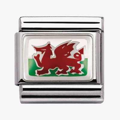 CLASSIC Silvershine Flags Wales Charm