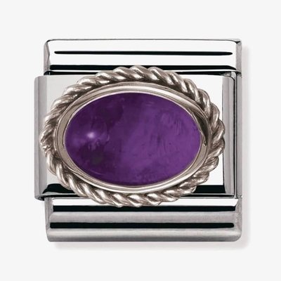 CLASSIC Silvershine Ornate Settings Amethyst Charm