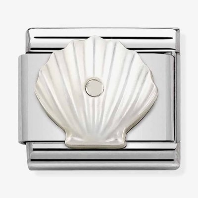 CLASSIC Composable Sterling Silver Mother of Pearl Shell Charm