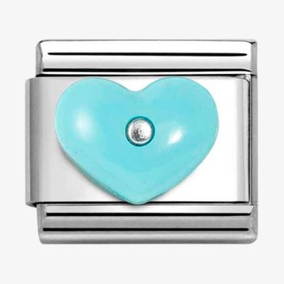 CLASSIC Silvershine Blue Heart Charm
