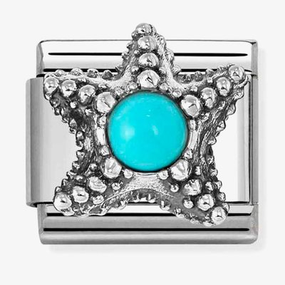 Nomination Classic Turquoise Starfish Charm 330511/06