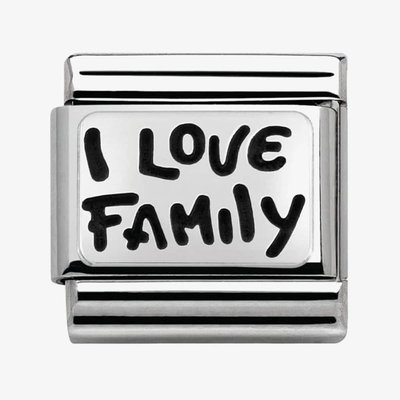 CLASSIC Silvershine My Family I Love Family Charm