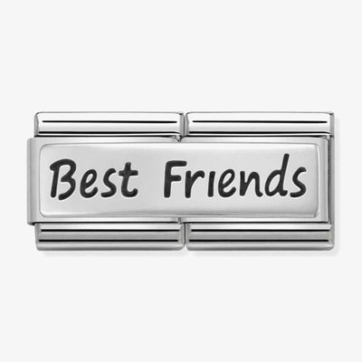 CLASSIC Silvershine Double Link Best Friends Charm