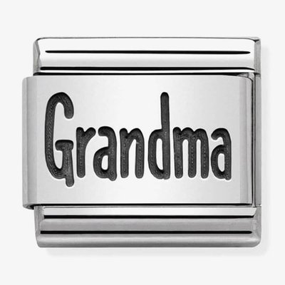 CLASSIC Silvershine Plates Oxidised Grandma Charm