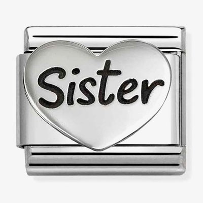 Nomination Composable Classic Sister Heart Charm 330114/20