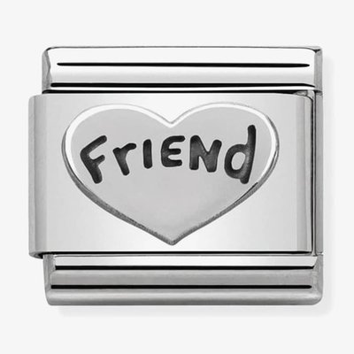CLASSIC Silvershine Friend Heart Charm