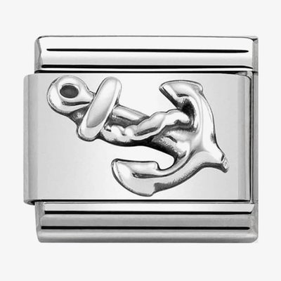 CLASSIC Silvershine Oxidised Symbols Anchor Charm