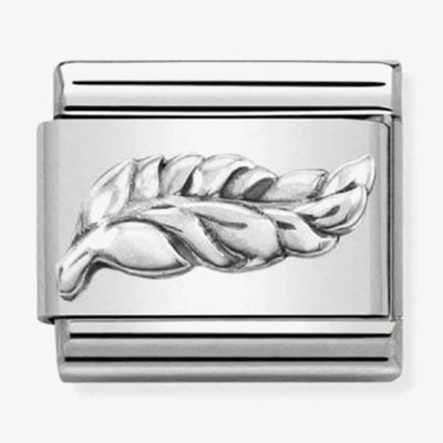 CLASSIC Composable Oxidised Feather Charm