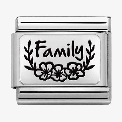 CLASSIC Composable Plates Family with Flowers Charm
