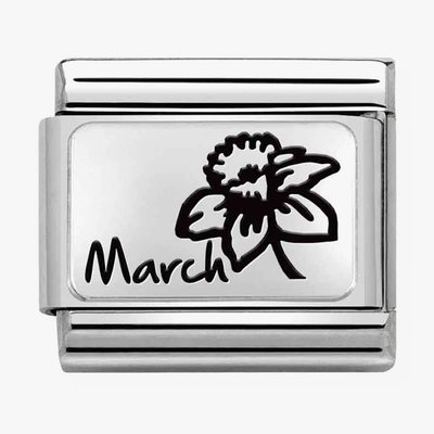 CLASSIC Composable Plates March Flower Charm