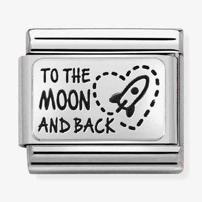 CLASSIC Composable Silver To the Moon and Back Charm