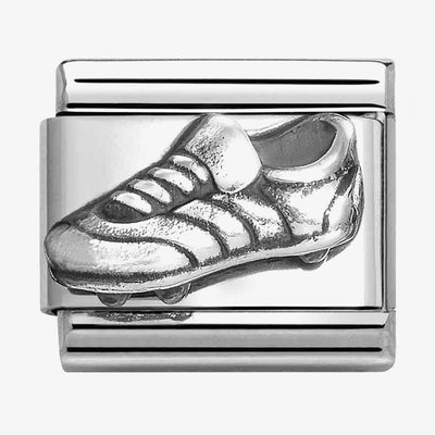 CLASSIC Silvershine Oxidised Football Boot Charm