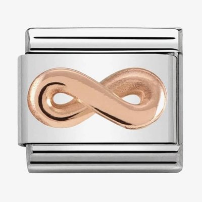 CLASSIC Rose Gold Relief Infinity Charm