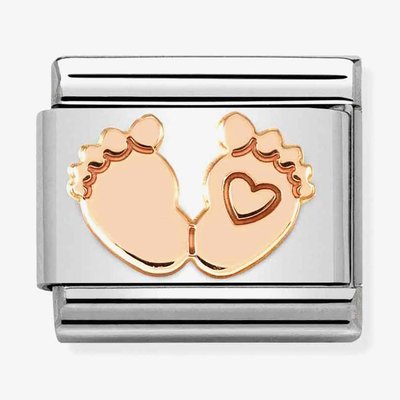 Composable CLASSIC Symbols Feet With Heart Charm