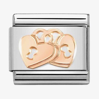CLASSIC Composable Romance Padlock Hearts Charm