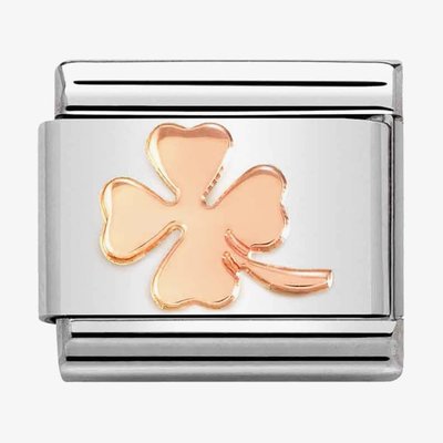 CLASSIC Composable Rose Gold Four Leaf Clover Charm