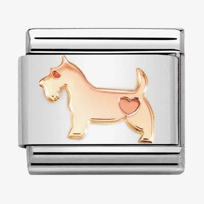 CLASSIC Composable Rose Gold Dog Charm