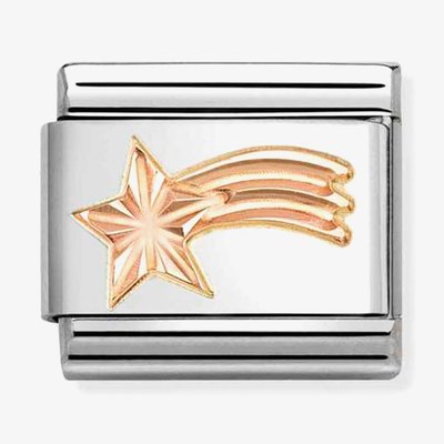 Classic Symbols Rose Gold Shooting Star Charm
