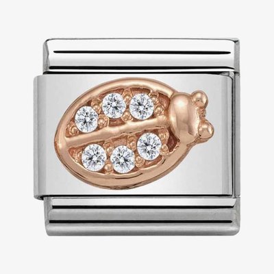 CLASSIC Rose Gold Symbols Ladybird Charm