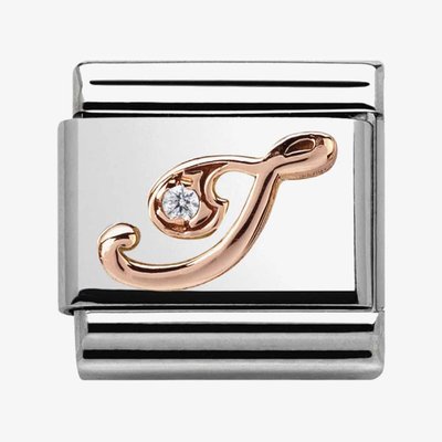 CLASSIC Rose Gold Letter I Charm