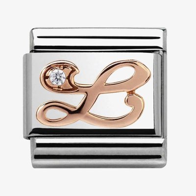 CLASSIC Rose Gold Letter L Charm