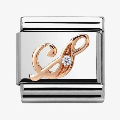 CLASSIC Rose Gold Letter S Charm